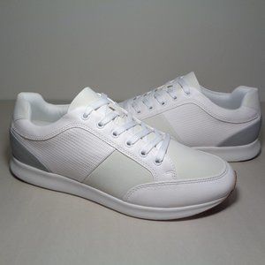 Steve Madden Size 10 M SCEETR White Lace Up Jogger Sneakers New Men's Shoes